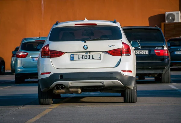 Batumi Georgia Octubre 2020 Bmw Coche Calle Batumi — Foto de Stock