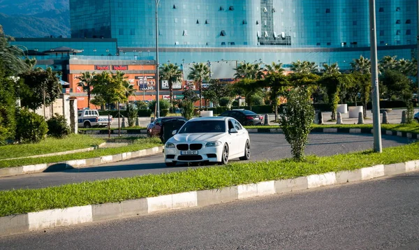 Batumi Georgia Octubre 2020 Bmw Coche Calle Batumi — Foto de Stock