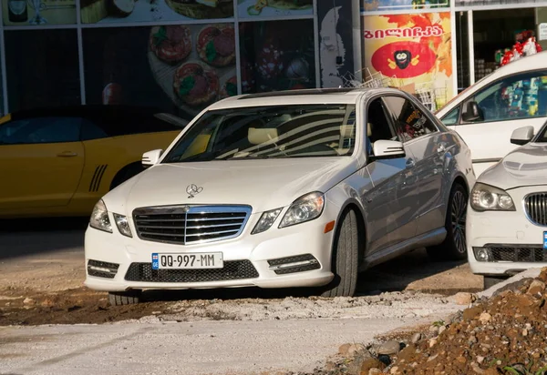 Μπατούμι Γεωργία Οκτωβρίου 2020 Mercedes Στους Δρόμους Της Batumi — Φωτογραφία Αρχείου