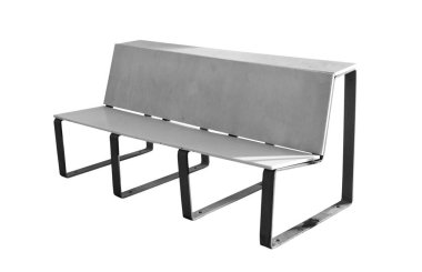 Benç yakın çekim beyaz üzerine izole