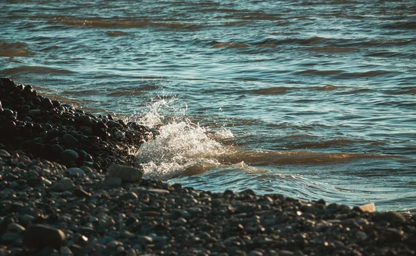 Wellen Schwarzen Meer Batumi Georgien — Stockfoto