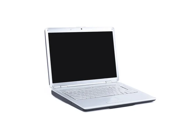 Laptop.isolated aberto em um fundo branco . — Fotografia de Stock