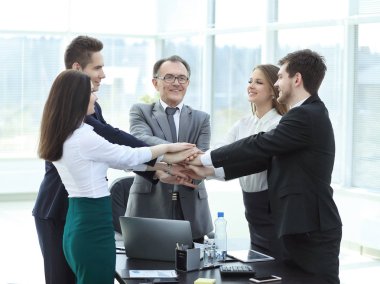 profesyonel iş ekip ekip çalışması onun unity.the kavramı gösterir.