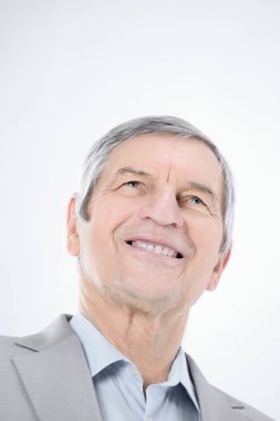 closeup.confident üst düzey işadamı kopya alanı ararken