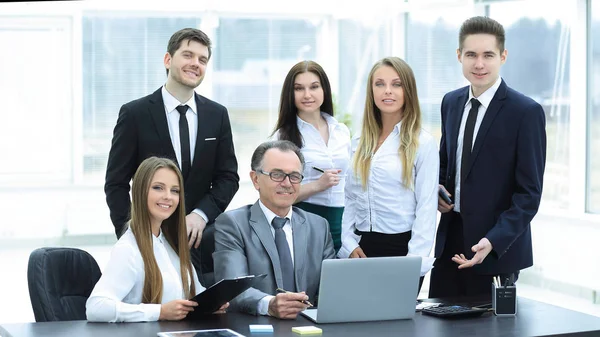 Portrait of a professional business team in the office — Stock Photo, Image