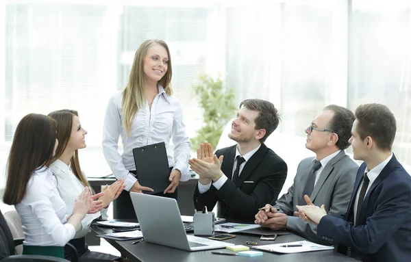meeting.photo kopya alanı ile hoparlördür applauding iş takım