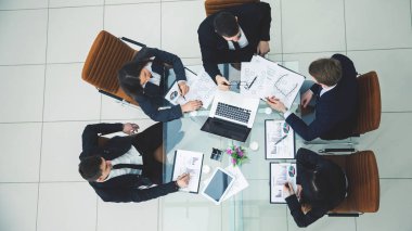  CEO ve iş takım bir çalışma toplantısı