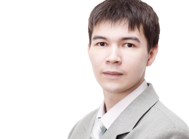 modern genç adamın closeup.The yüzü