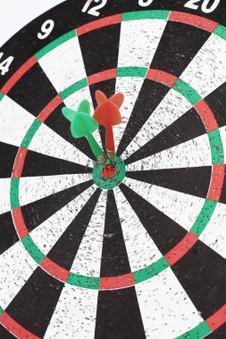 portre. Hedef d ortasına isabet birkaç okları dart