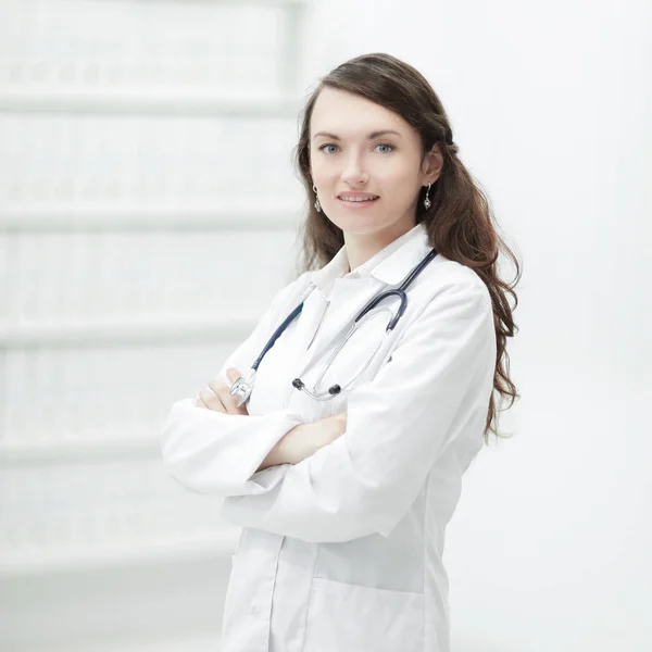 Retrato de uma médica do terapeuta . — Fotografia de Stock