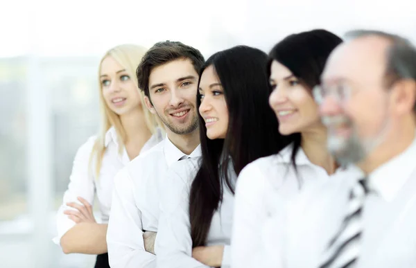 Contenido Diverso Grupo de Negocios De pie en fila — Foto de Stock