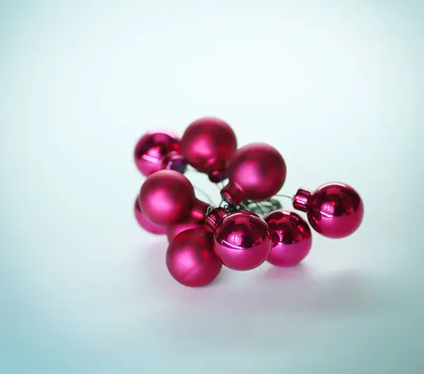 Red Christmas balls .isolated on white background — Stock Photo, Image