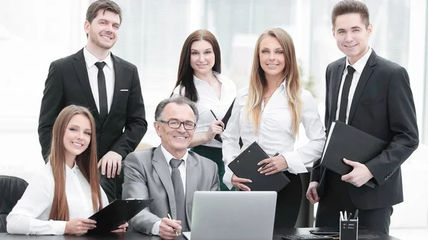 Portrait d'une équipe d'affaires professionnelle au bureau — Photo