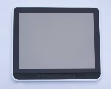 izole kırpma yolu ile beyaz üzerine siyah tablet pc
