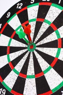 portre. Hedef d ortasına isabet birkaç okları dart