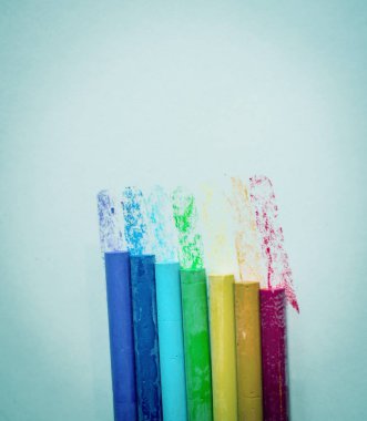 crayons.isolated bir ışık kümesi