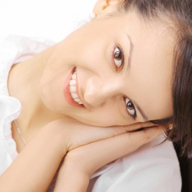 başarılı genç iş kadını yüzü