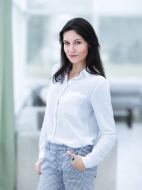 modern iş kadını arka plan bulanık Office