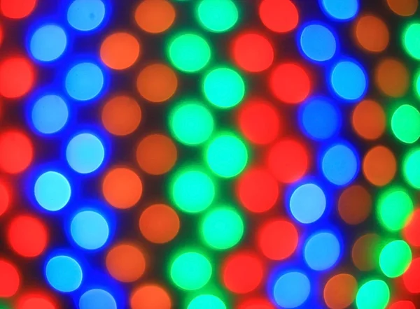 Image floue de lumières colorées, dans le fond de Noël — Photo