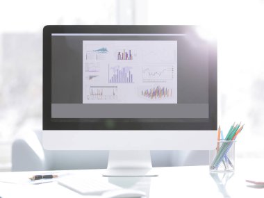 up.Financial grafik bilgisayar ekranında kapatın.