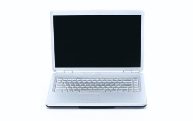 Beyaz bir arka planda açılan closeup notebook.isolated
