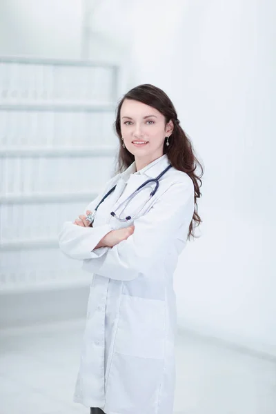 Retrato de uma médica do terapeuta . — Fotografia de Stock