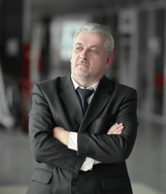 office.photo kopya alanı ile arka plan üzerinde düşünceli işadamı