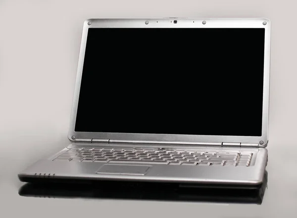 Closeup of a laptop isolated on a white background — Stock Photo, Image