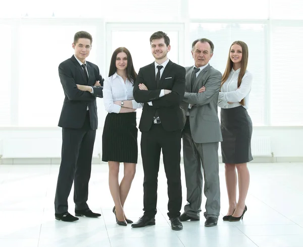 Profesional de negocios team.photo en pleno crecimiento. foto con lugar para el texto — Foto de Stock