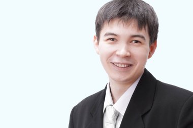 beyaz üzerine başarılı bir genç entrepreneur.isolated portresi