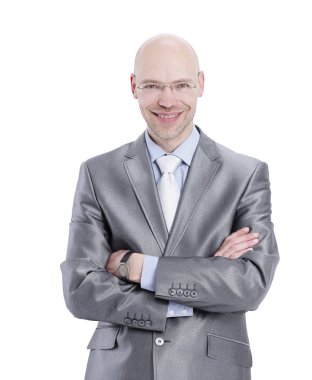 beyaz izole icra işadamı portresi.