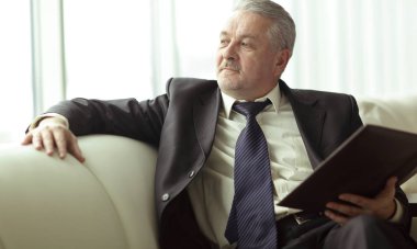 office couch.business konsepti üzerine oturma pano patron