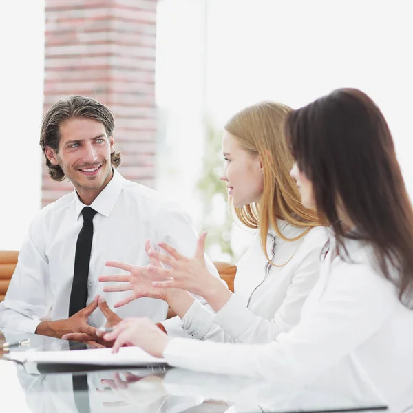 Business team discussing new ideas.photo with copy space — Stock Photo, Image