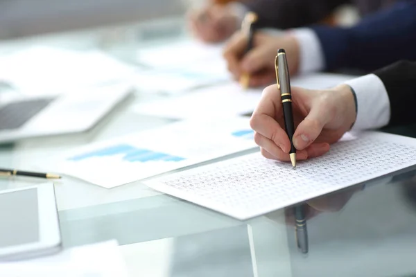 Business team discussing new project budget.photo with copy space — Stock Photo, Image