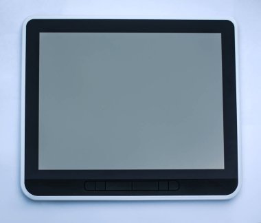 izole kırpma yolu ile beyaz üzerine siyah tablet pc
