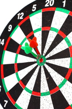 portre. Hedef d ortasına isabet birkaç okları dart