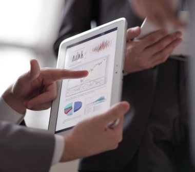 Mans el dijital tablet, mali ile çalışma yakın çekim