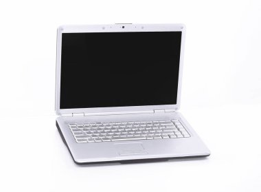 Beyaz bir arka planda açılan closeup notebook.isolated