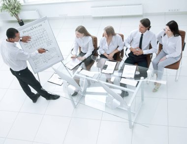 en iyi view.business takım yeni bir mali Proje sunumu.