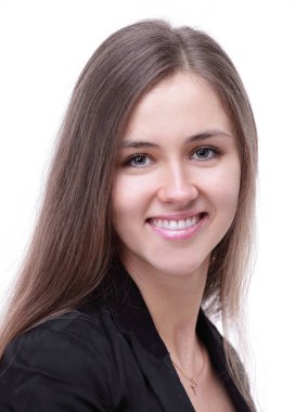 başarılı bir iş woman.isolated beyaz portresi
