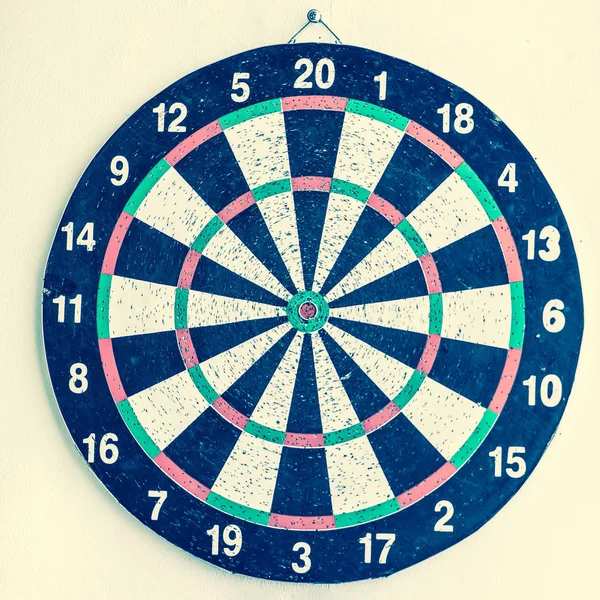 Closeup.darts board isoliert auf weißem Hintergrund. Foto mit Kopierraum — Stockfoto