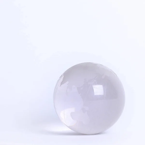 Small glass globe.isolated on a white background. — Stock Photo, Image