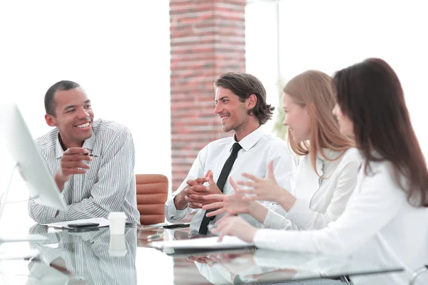 Business team bespreken nieuwe ideas.photo met kopie ruimte — Stockfoto