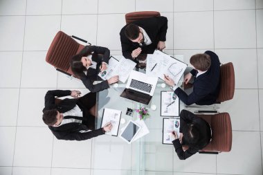  CEO ve iş takım bir çalışma toplantısı