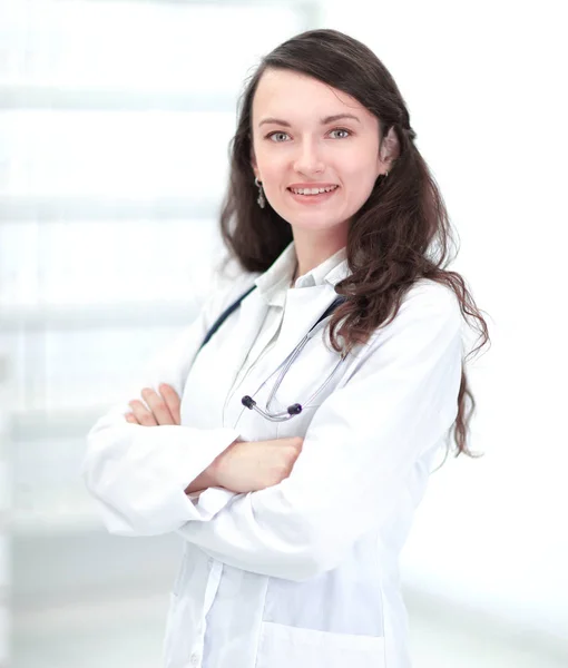 Retrato de uma médica do terapeuta . — Fotografia de Stock