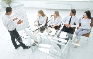 en iyi view.business takım yeni bir mali Proje sunumu.