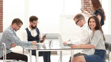 İş yerindeki iş ekibi..