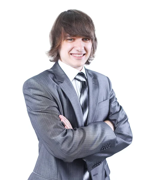 Portrait of confident young business men .isolated on white Stock Photo