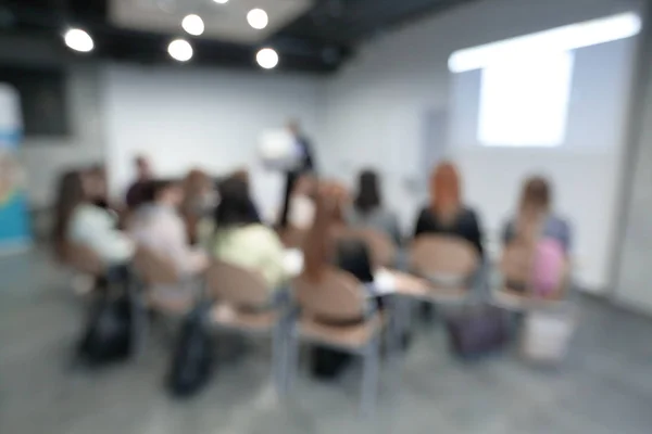 Zakelijke achtergrond. het wazig beeld van de conference hall — Stockfoto