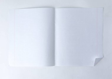 up.Open okul defter .photo kopya space.background ile kapatmak.